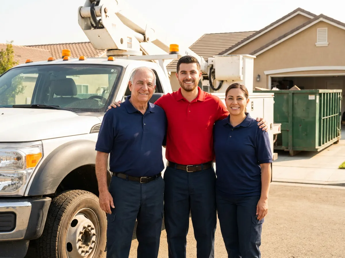 Rose Dumpster Rental dumpster rental team in Visalia, CA